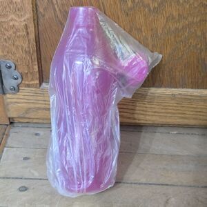 Tupperware Eco Plus 16 ounce Flip Lid Small Water Bottle Dark Pink Kids 9 inches